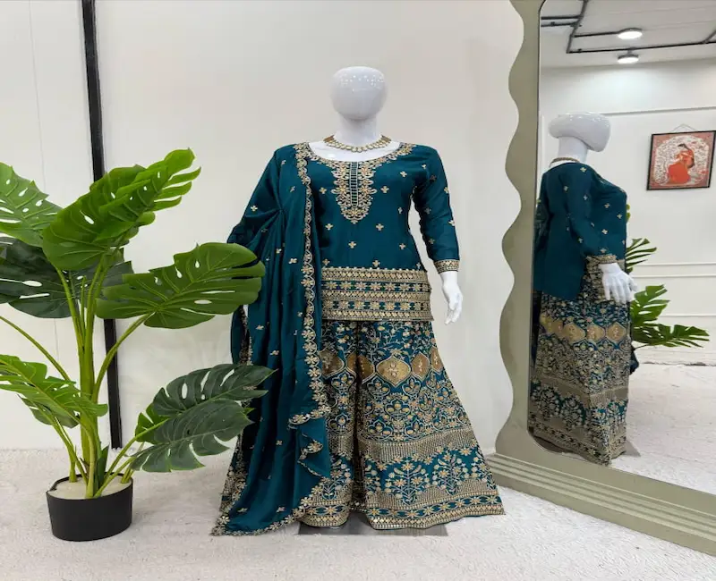 New Chinon Silk Designer Suit Sets